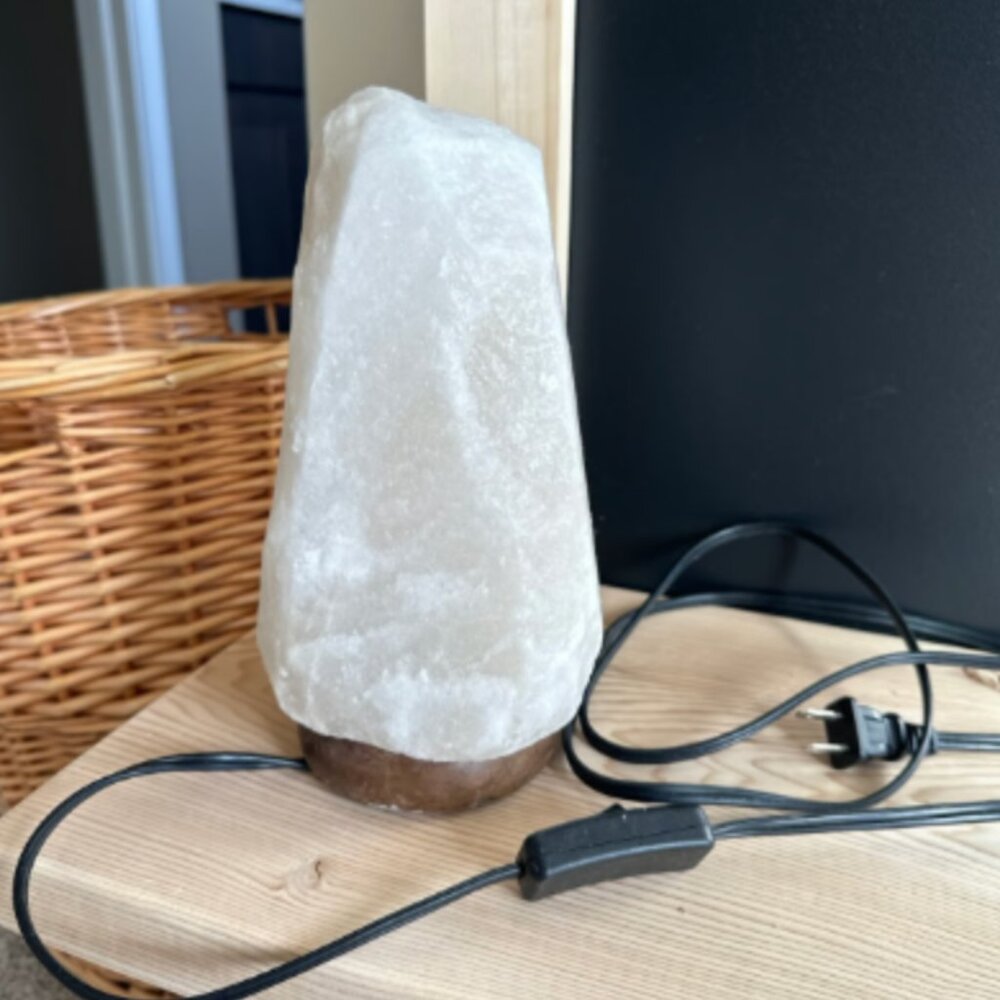 White salt lamp